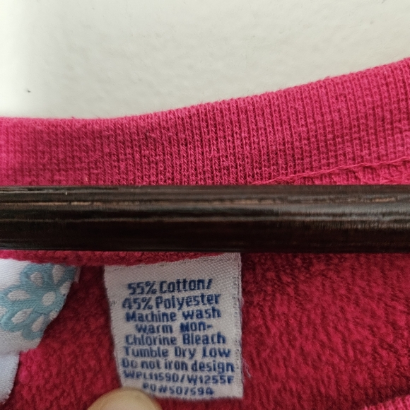 Johnson & Wales University Pink Crewneck Sweatshirt MV Sport Women’s Large JWU - Picture 4 of 10